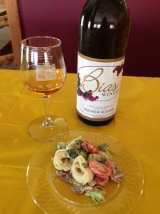 Cheese Tortellini and Bacon Salad, Bias Winery