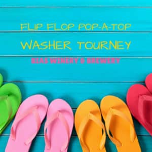 Flip Flop Pop a Top Washer Tourney Bias Winery