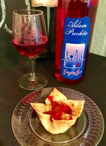 Turkey Wonton with Cranberry Jalapeno Compote Adam Puchta Winery