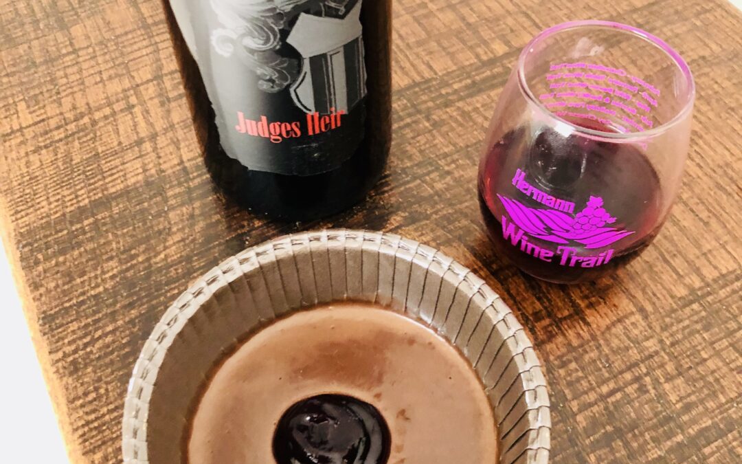 Chocolate Pot de Creme with Judges Heir Wine Gelee Recipe