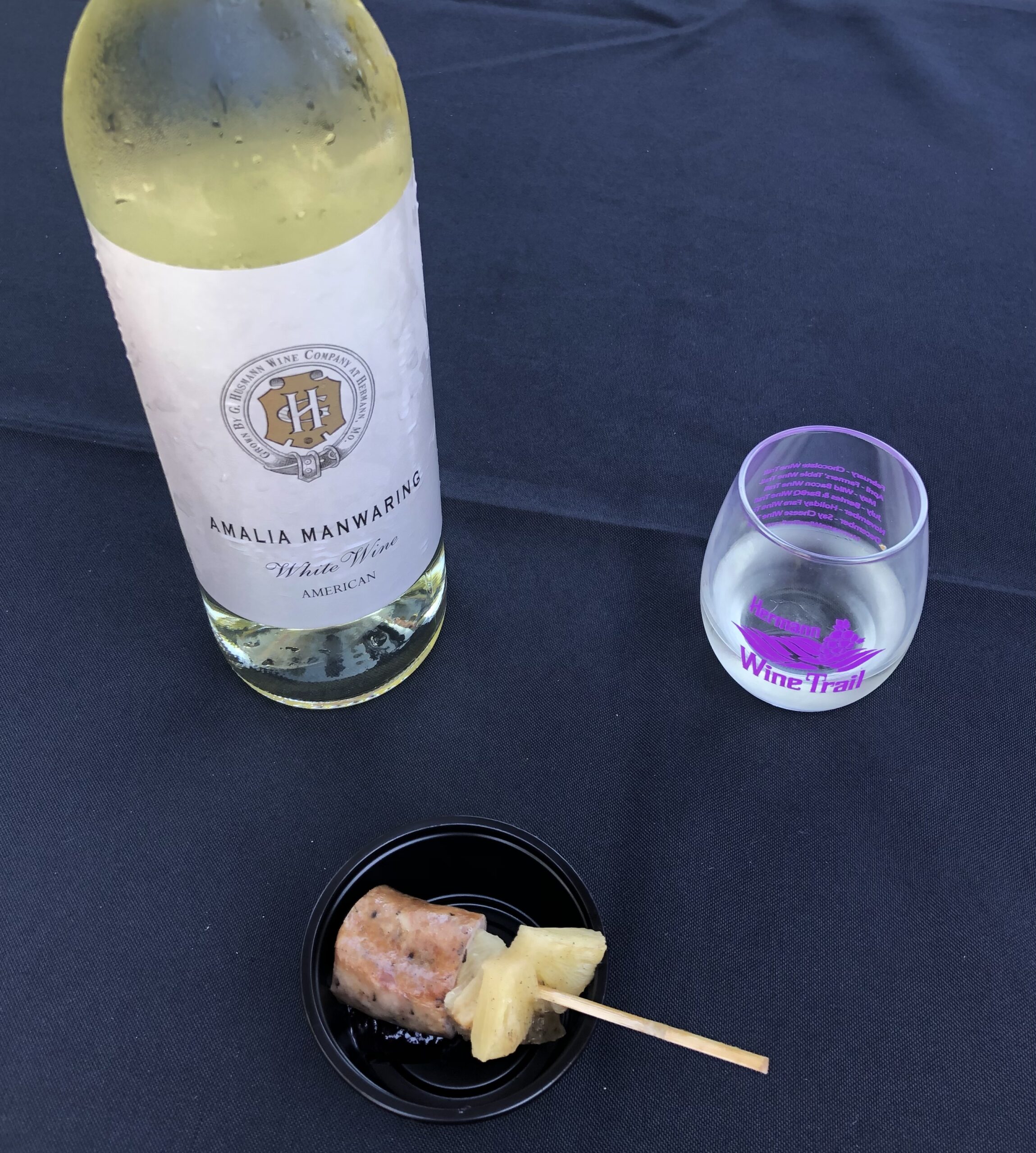 Grilled Pineapple and Sausage Bites with Blueberry Jalapeno BBQ Sauce Recipe - Hermann Missouri Wine