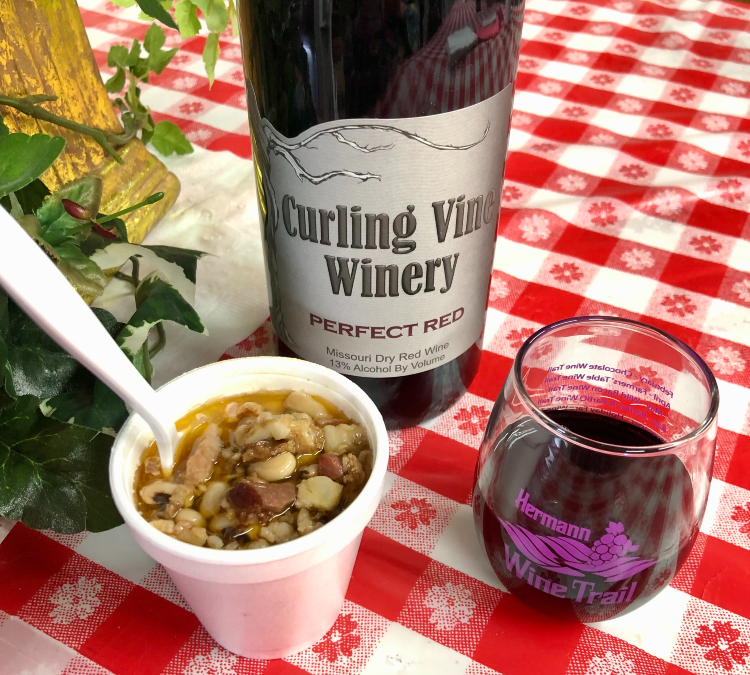 Black-eyed Peas with Bacon Curling Vine Winery