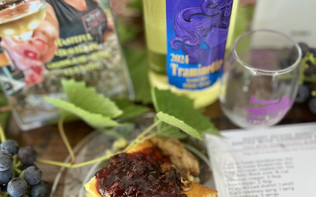Savory Spiced Berry Compote Recipe Served with Pulled Pork & Cornbread